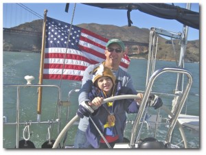 father& son driving Gentle Storm II