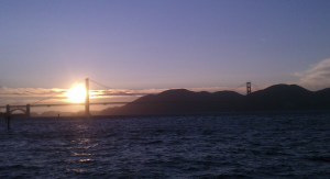 sunset cruise under golden gate